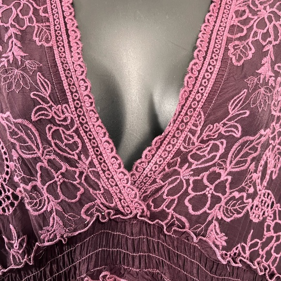 Johnny Was Cupro Eyelet Lace Dress - Picture 5 of 9